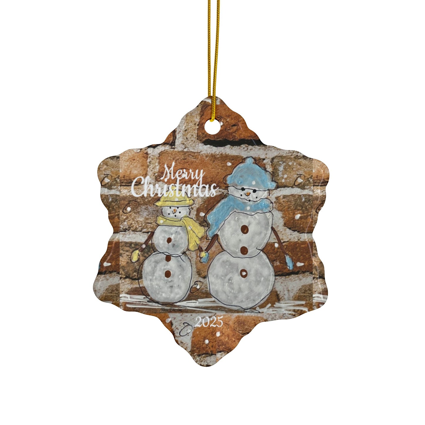 Twin Snowman Ornament