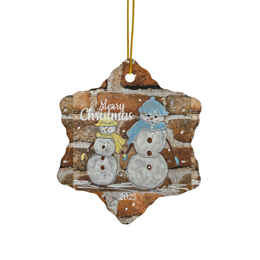 Twin Snowman Ornament