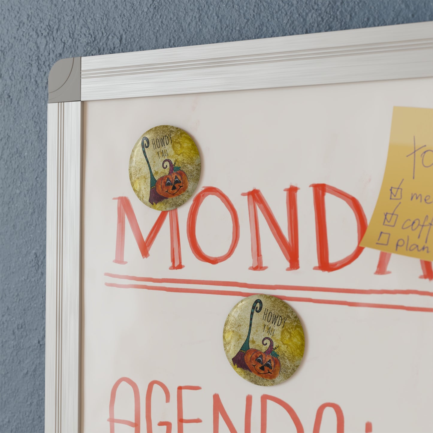 Fall Decor, Pumpkin Magnet, Gift for Friends,  Autumn Vibes, Howdy Y'all