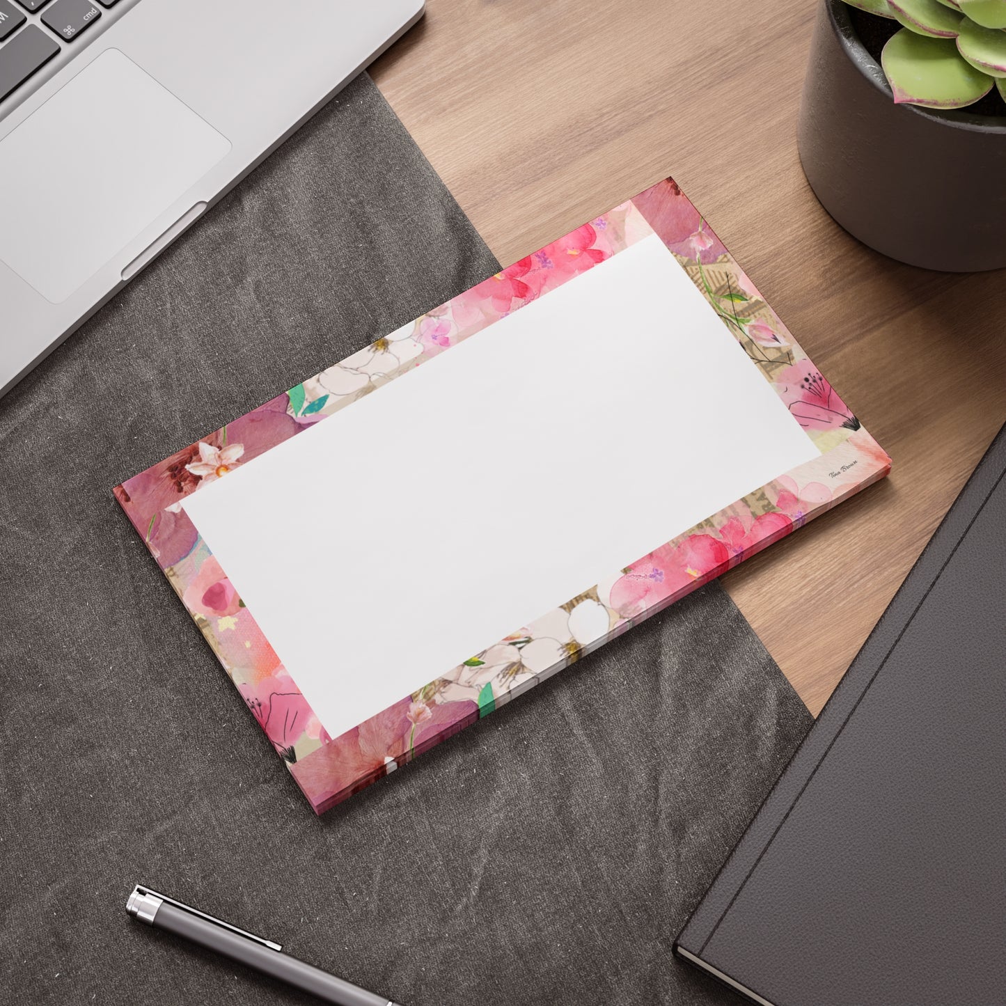 Pink Floral Post-it® Note Pads - Colorful Sticky Notepads for Home & Office