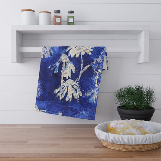 Copy of Blue Daisy Artsy Tea Towels (cotton, poly)