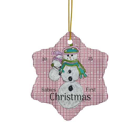 Ornaments, First Christmas Keepsake, Perfect Gift for New Parents, Snowman