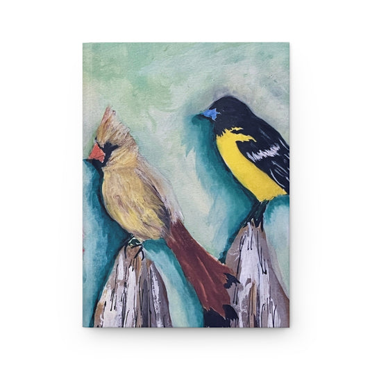 The Birds on the Fence Hardcover Journal