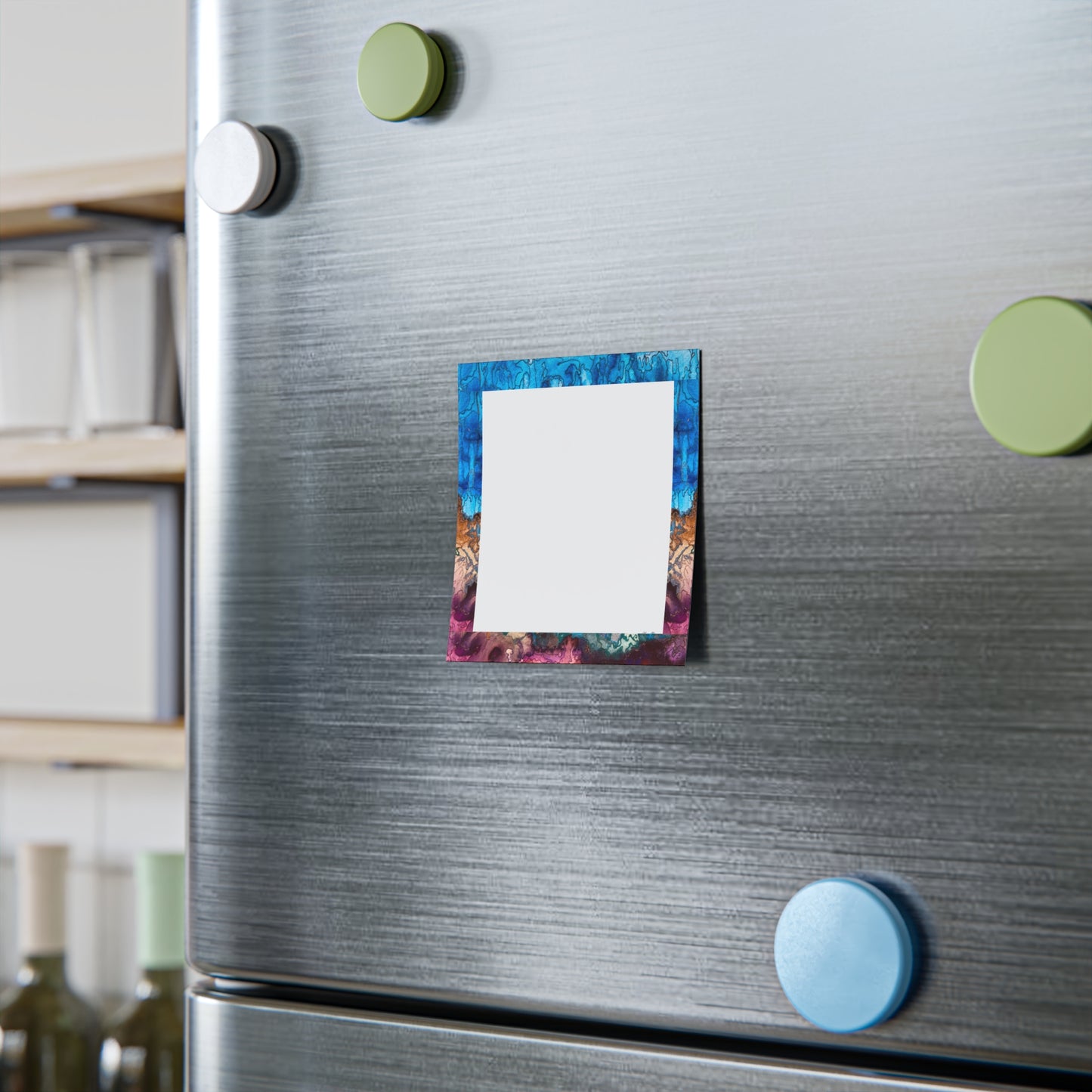 Colorful Desert Rain Abstract Post-it® Note Pads - Vibrant Sticky Notes