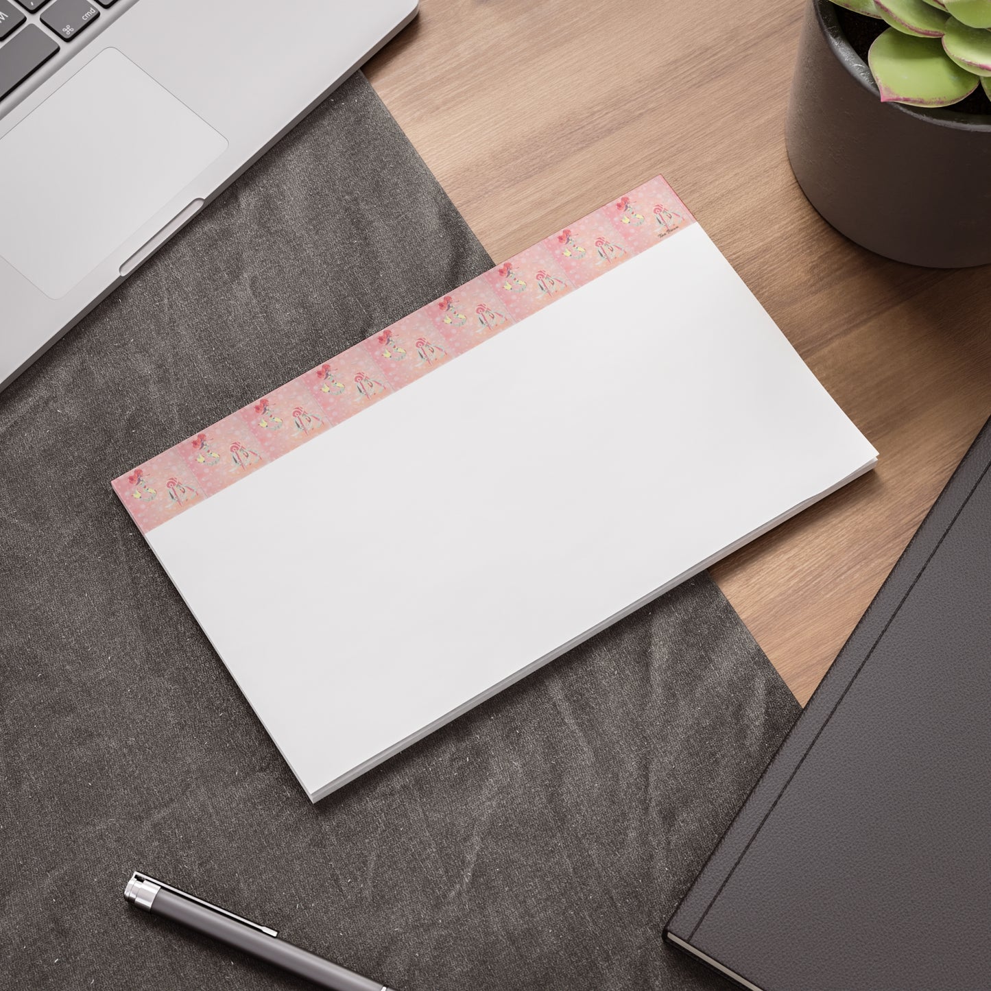 Pink Mermaid & Jellyfish Post-it® Note Pads for Beach Lovers