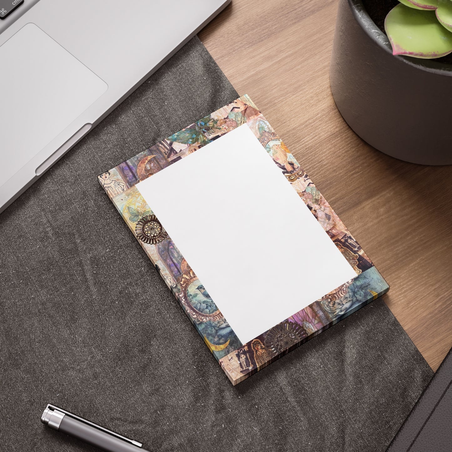 Victorian Purple Post-it® Note Pads with Vintage Design -