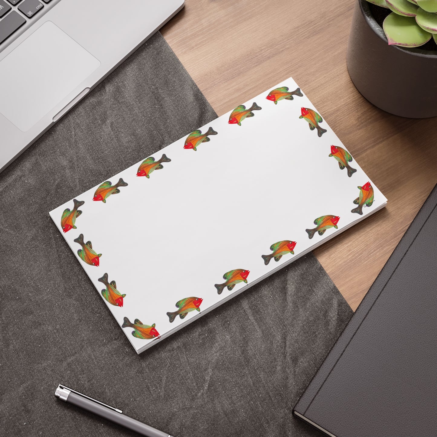 Colorful Fish-Themed Post-it® Note Pads - Perfect for Home or Office
