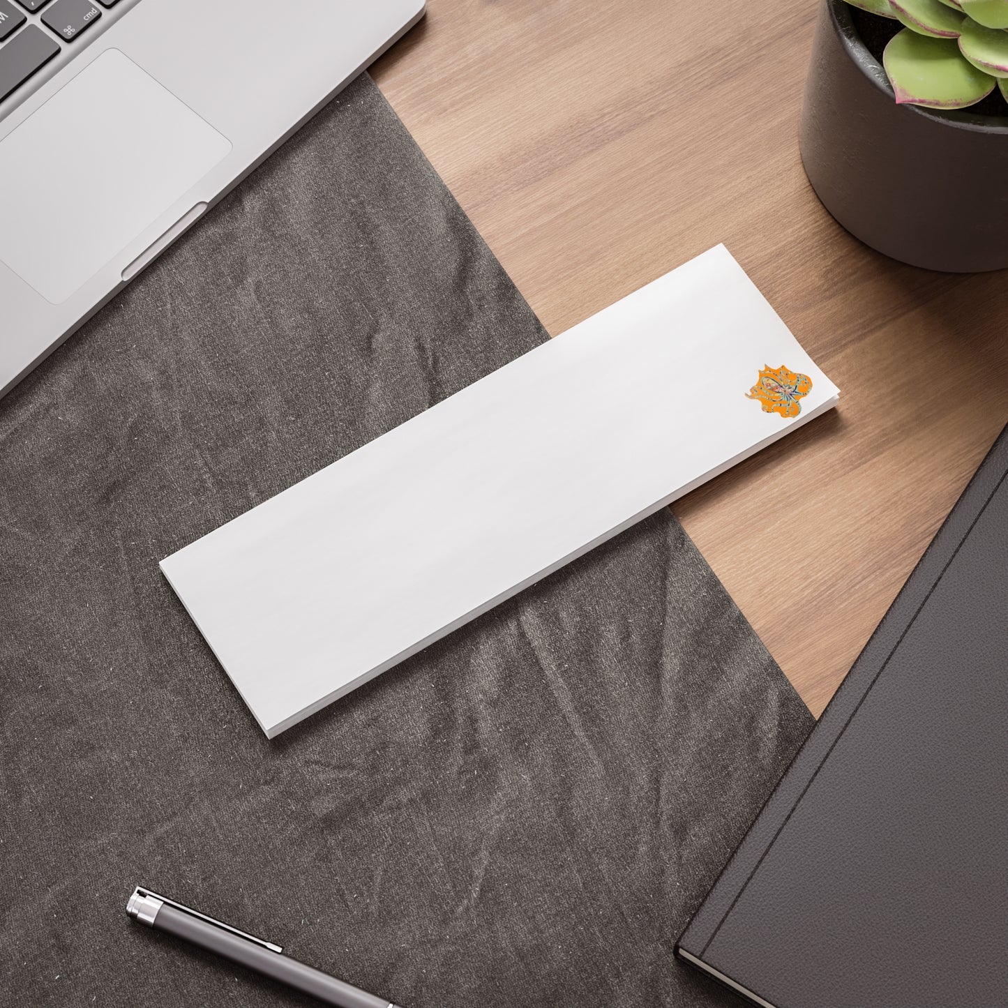 Orange Octopus Sticky Note Pads with Design -