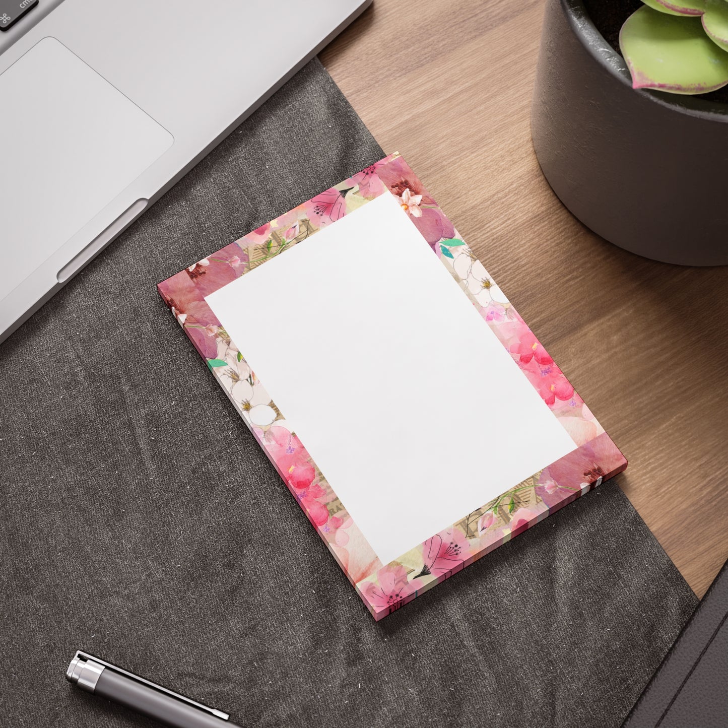 Pink Floral Post-it® Note Pads - Colorful Sticky Notepads for Home & Office