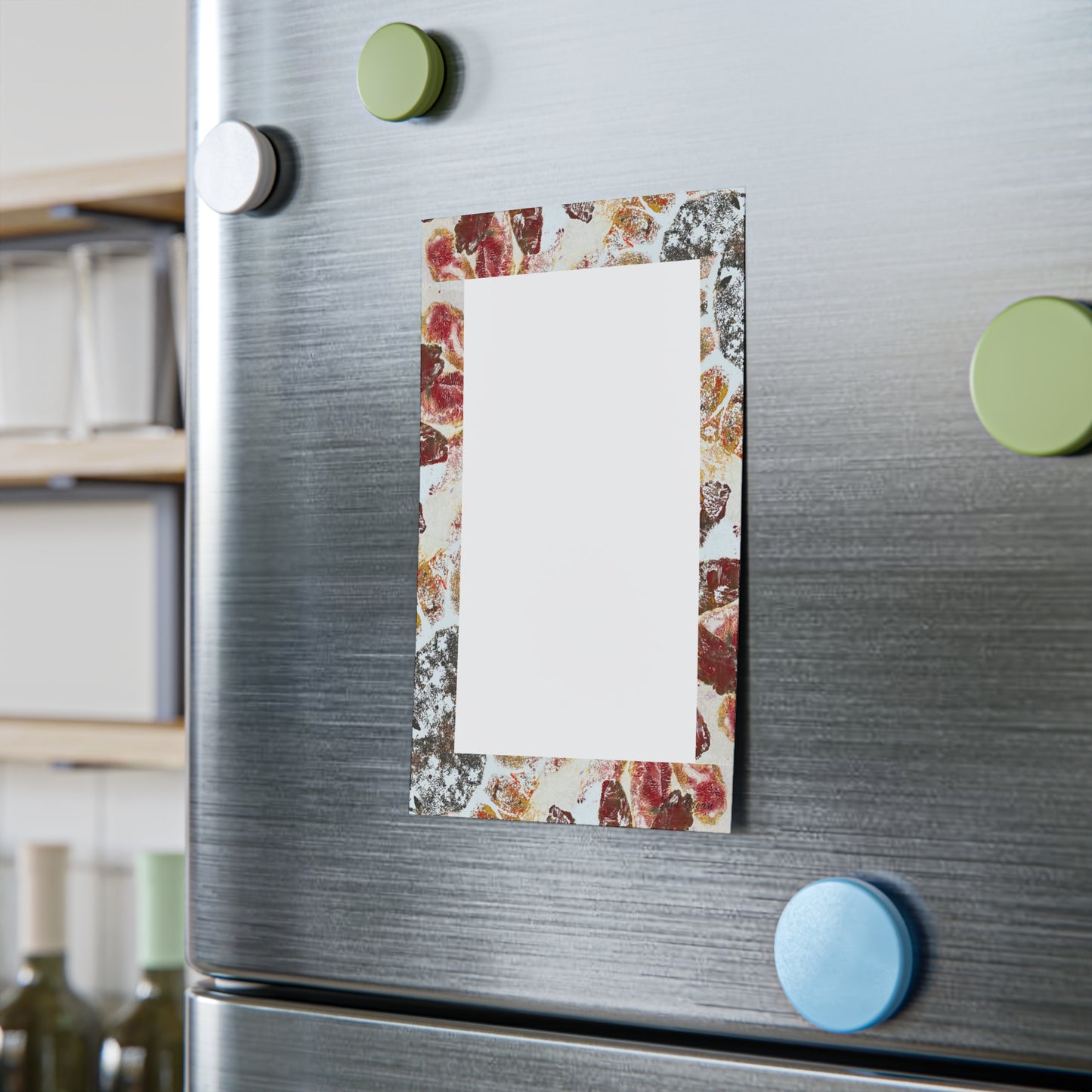 Red and Cream Floral Sticky Notes