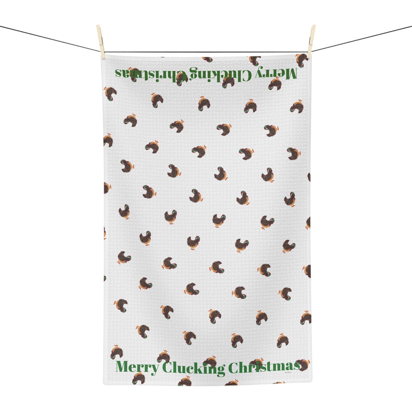Holiday Chicken Tea Towel