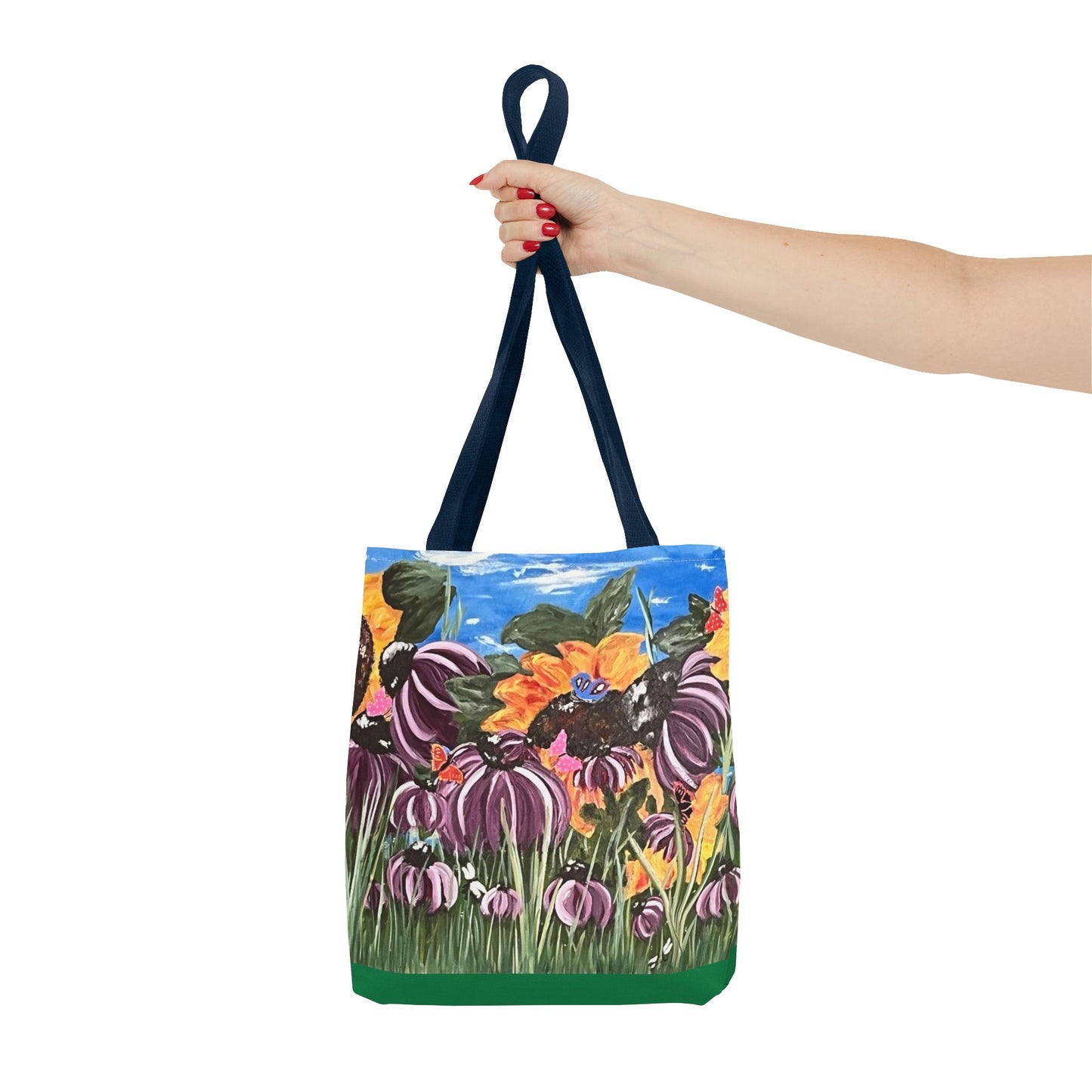 Vibrant Sunflower Floral Tote Bag – Perfect for Adventures & Everyday Use