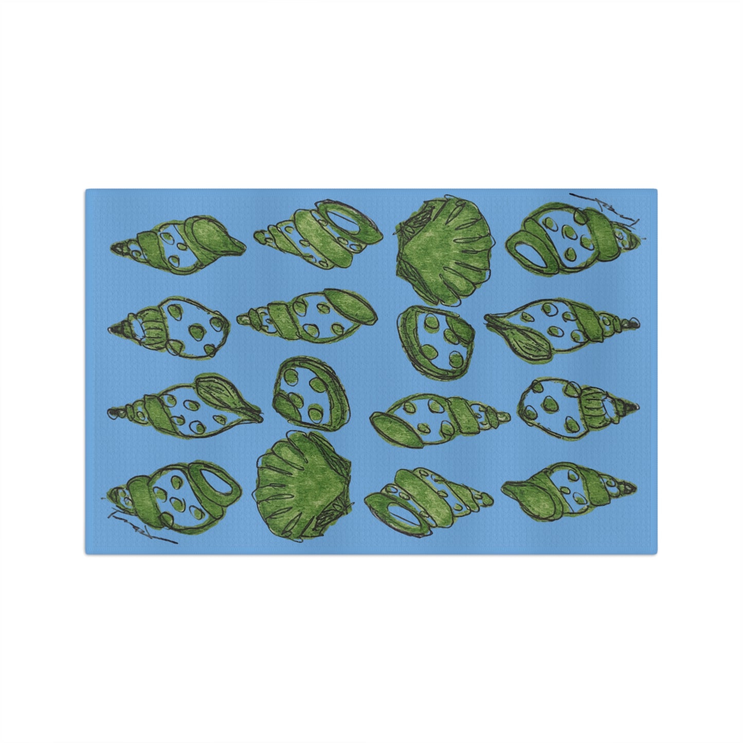 Shell Design Tea Towel