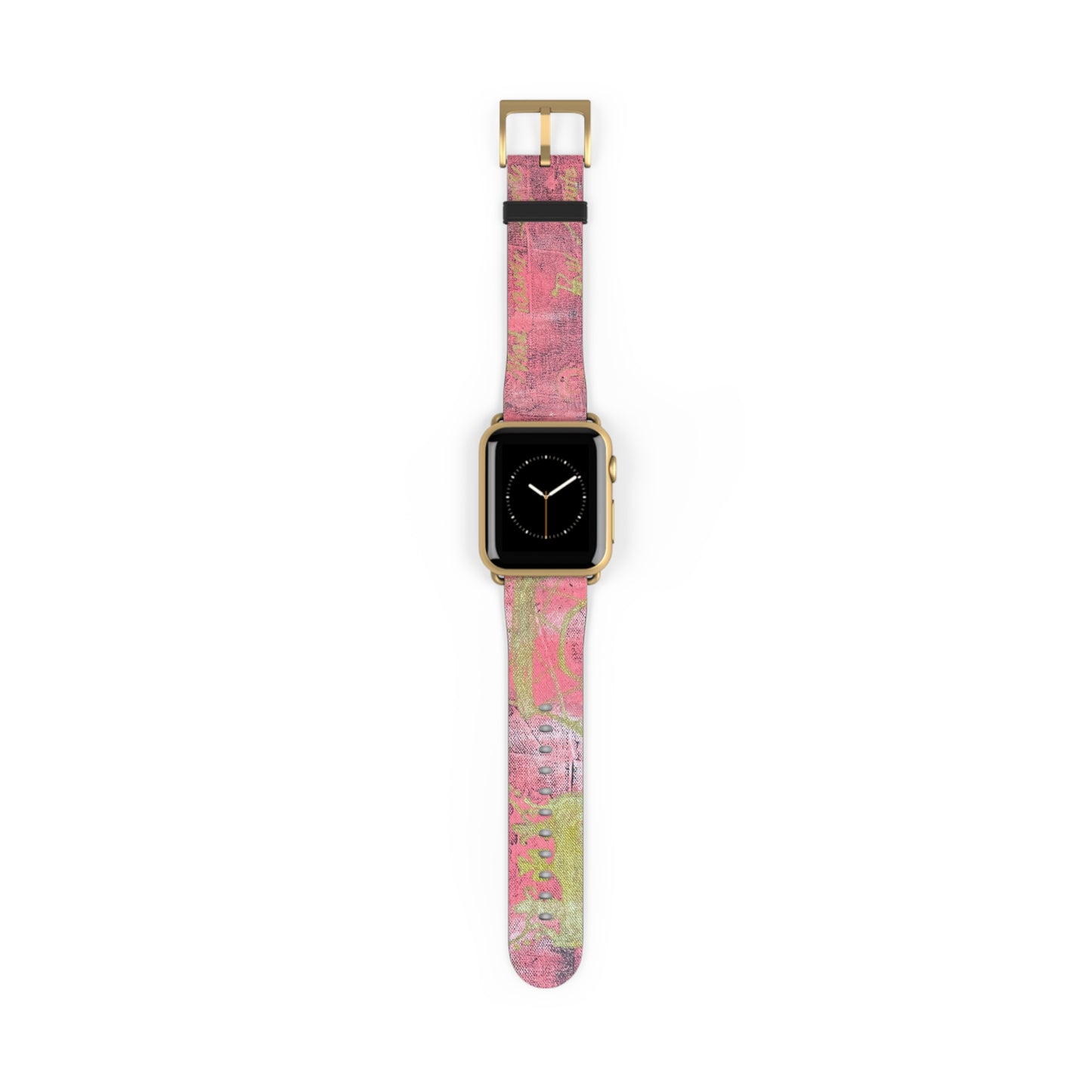 Paris Faux Leather Apple Watch Band - Trendy Accessory for Fashion Lovers